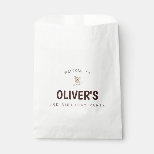 Muis Kind Verjaardag Party Favoriet Bag Bedankzakje (Voorkant)