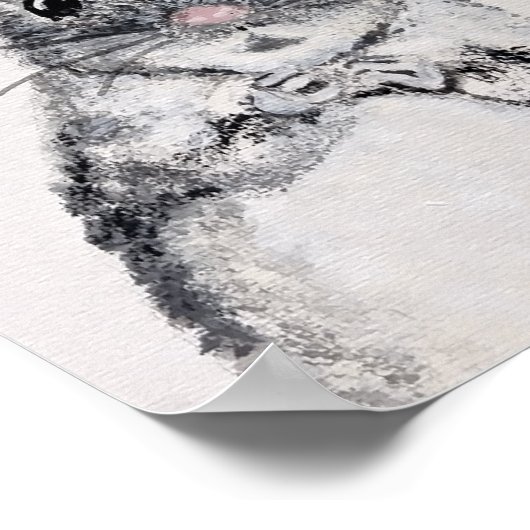 Muis kinderkamer kunst poster (Hoek)