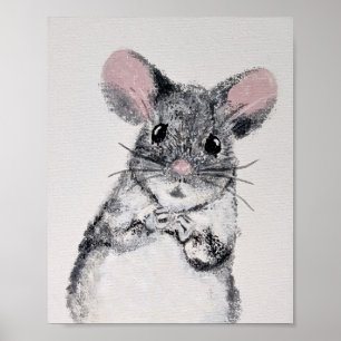Muis kinderkamer kunst poster