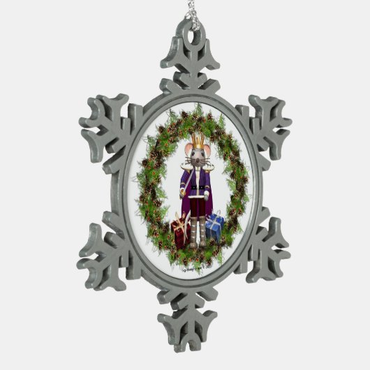 Muis King Nutkraker Snowflake Ornament (Links)