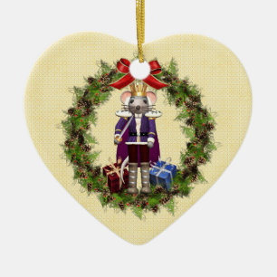 Muis King Wreath Heart Ornament