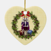 Muis King Wreath Heart Ornament (Achterkant)