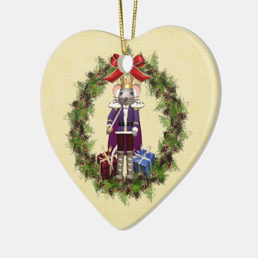 Muis King Wreath Heart Ornament (Links)