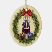 Muis King Wreath Round Ornament (Rechts)