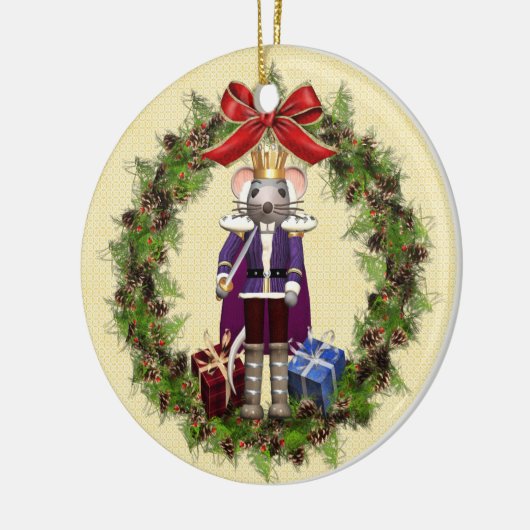 Muis King Wreath Round Ornament (Links)