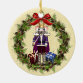 Muis King Wreath Round Ornament (Achterkant)