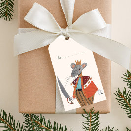 Muis Koning Notenkraker Kerst wrapping Cadeaulabel