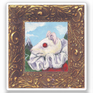 Muis Lair Schilderen van Bloed Thee en Rode String Sticker