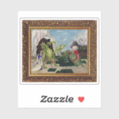 Muis Lair Schilderen van Bloed Thee en Rode String Sticker (Vel)