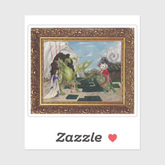 Muis Lair Schilderen van Bloed Thee en Rode String Sticker (Vel)