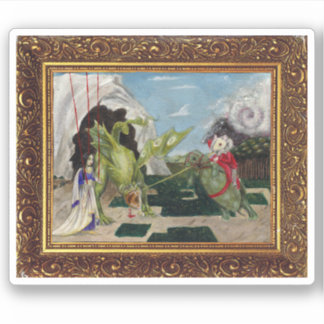 Muis Lair Schilderen van Bloed Thee en Rode String Sticker