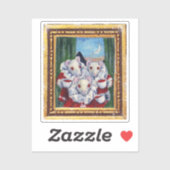 Muis Lair Schilderen van Bloed Thee en Rode String Sticker (Vel)