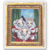 Muis Lair Schilderen van Bloed Thee en Rode String Sticker (Voorkant)