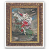 Muis Lair Schilderen van Bloed Thee en Rode String Sticker (Voorkant)