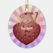 Muis Liefde Keramisch Ornament (Links)