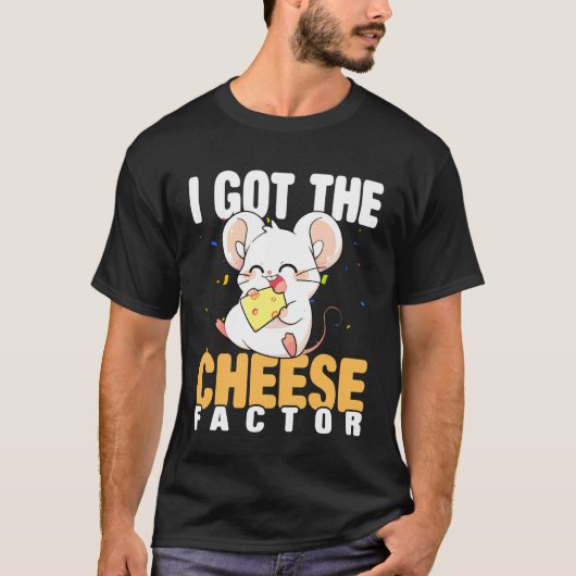 Muis Liefhebber Ik Heb De Kaas Factor Mice Eigenaa T-shirt (Voorkant)