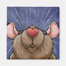 Muis-magneet met hartje