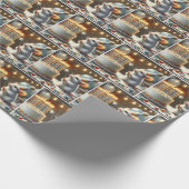 Muis Marshmallows en verjaardagstaart Cadeaupapier (Hoek)