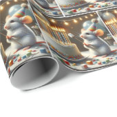 Muis Marshmallows en verjaardagstaart Cadeaupapier (Rol Hoek)