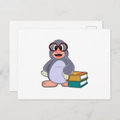 Muis met Bril & Boeken Briefkaart (Voorkant / Achterkant)