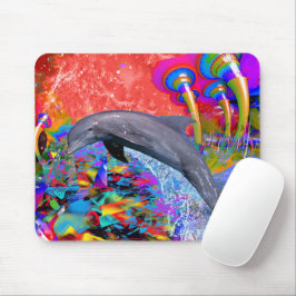 Muis met Dolphin Color Splash Mouse Mat Muismat