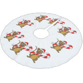 Muis met een kerstsnoepje kerstboom rok (Gekanteld)