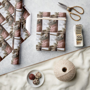 Muis Met een Kopje Koffie Cadeaupapier