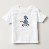 Muis met fiets kinder shirts (Voorkant)