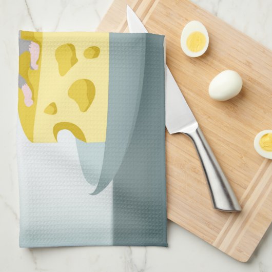 Muis met kaas theedoek (Quarter Fold)