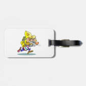 Muis met kaasdragende Bagagelabels (Achterkant horizontaal)