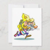 Muis met kaasuitnodigingen kaart (Voorkant)