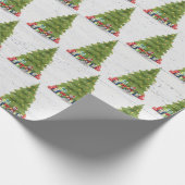 Muis met Kerstmis Ornament Cadeaupapier (Hoek)