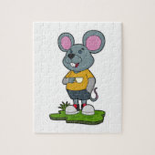 Muis met koffie legpuzzel (Verticaal)