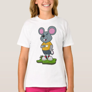Muis met koffie t-shirt