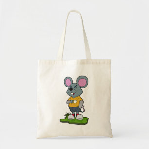 Muis met koffie tote bag