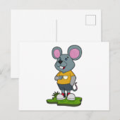 Muis met koffiekop briefkaart (Voorkant / Achterkant)