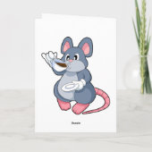 Muis met koffiekopje kaart (Achterkant)