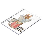 Muis met leerling op pool van thread notitieboek (Linkerzijde)