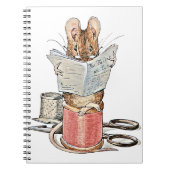 Muis met leerling op pool van thread notitieboek (Voorkant)