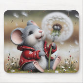 Muis met paardenbloem muismat (Voorkant)