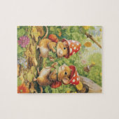 Muis met paddenstoel Pet Legpuzzel (Horizontaal)