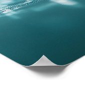 Muis met paraplu in regen: Schattigee regenachtige Poster (Hoek)