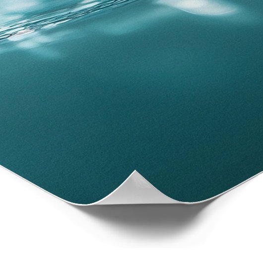 Muis met paraplu in regen: Schattigee regenachtige Poster (Hoek)