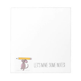 Muis met Pencil Notitieblok
