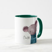 Muis met persoonlijke cadeaunaam mok (Voorkant rechts)
