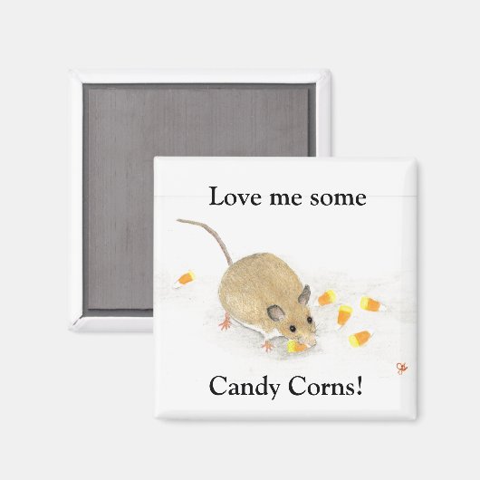 Muis met snoepkernen magneet (Voorkant / Achterkant)