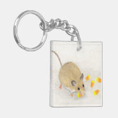 Muis met Snoepmais Sleutelhanger (Voorkant Links)