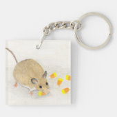 Muis met Snoepmais Sleutelhanger (Achterkant)