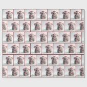 Muis met snoepriet hart cadeaupapier (Vlak)