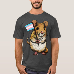 Muis met Trans vlag T-shirt